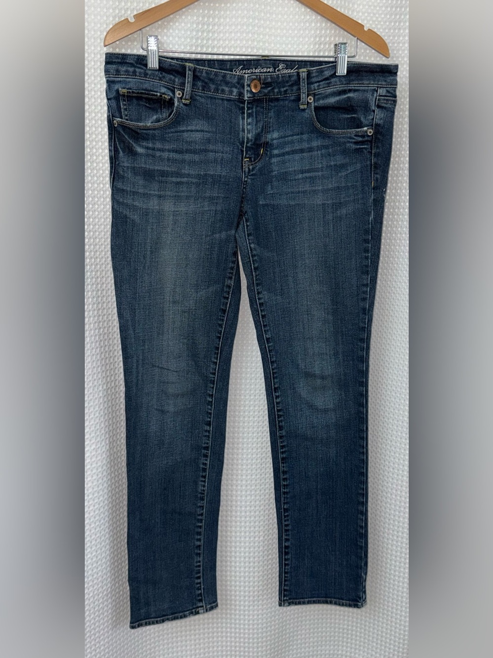 American Eagle Stretch‎ Skinny Jeans Size 12 Regular - Blue